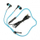 Kufje in ear iBOX Z4 ZIP MOBILE, të bardha
