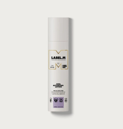 Locion për kaçurrela Label.m Curl Activating, mbrojtje nxehtësie, 250ml, i bardhë