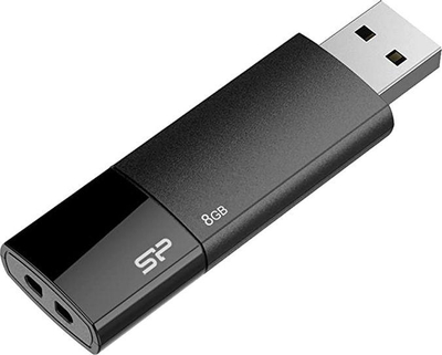 USB флеш Silicon Power Ultima U05, 8GB, USB 2.0, црна