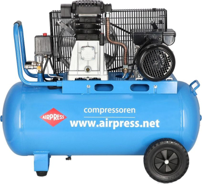 Kompresor ajri Airpress HL 340-90, 90L, 10 bar, i kuq