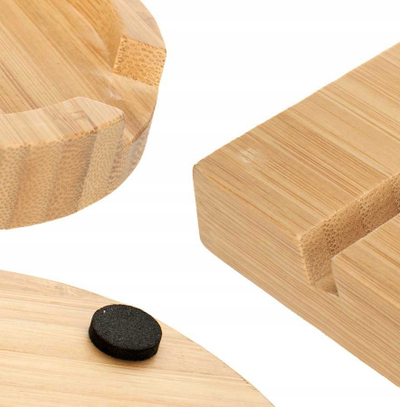 Држач за кујнска лажица Bamboo Spoon Rest, бамбус, 12.7 x 20.5 x 3.5 cm, природна боја