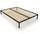 Kornizë shtrati BED ALU, 140x200 cm, metal, lamela druri, e zezë