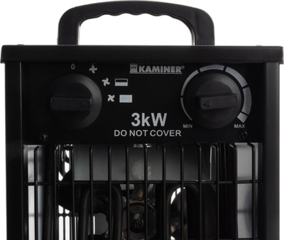 Ngrohës elektrik Kaminer BH 30B 24361, 3kW, me ventilator, ngjyrë e zezë