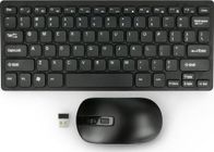 Set tastierë dhe mi Wireless Low Profile, 2.4 GHz, kompakt, i zi