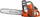 Sharrë motorike Husqvarna 120 Mark II, 38cc, shufër 36 cm, portokalli