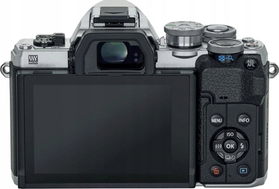 Aparat fotografik Olympus OM-D E-M10 Mark IV, 20.3MP, video 4K, argjendtë