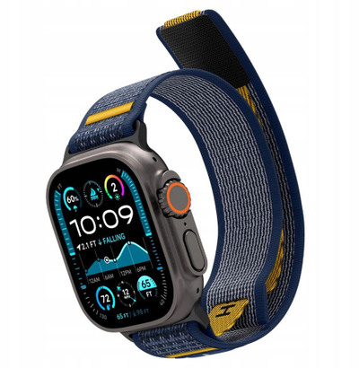 Rrip ore Spigen Athlex Air për Apple Watch 6 7 8 9 10 SE Ultra, tekstil, i zi