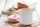 Set filxanësh MG Home Artena, porcelani, 400 ml, 6 copë, bezhë edhe të bardhë me vija të arta
