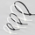 Rripa lidhës Techly ISWT-36037, 370x3.6mm, 100 copë, të bardhë
