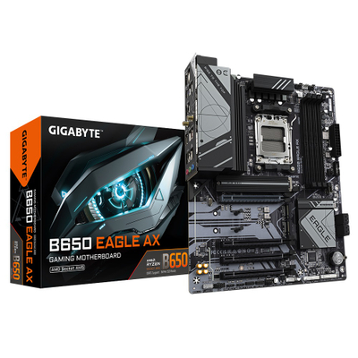 Pllakë amë Gigabyte B650 Eagle AX, ATX, AM5, DDR5, Wi-Fi, e zezë