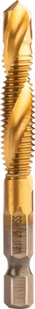 Freza për filetë Neo HSS TiN, M8x1.25 mm, 1/4" Hex, ngjyrë ari