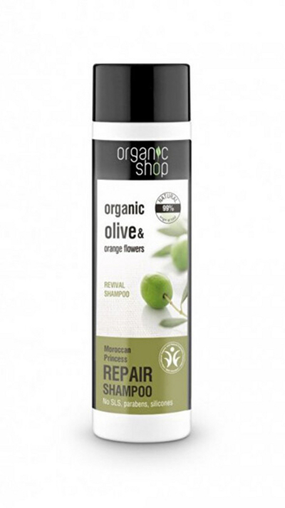 Shampo për flokë Organic Shop Olives and Orange Blossoms 280 ml