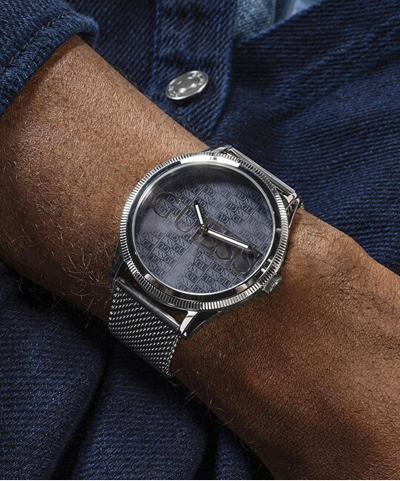 Orë për meshkuj Guess Reputation GW0710G1, e argjendtë