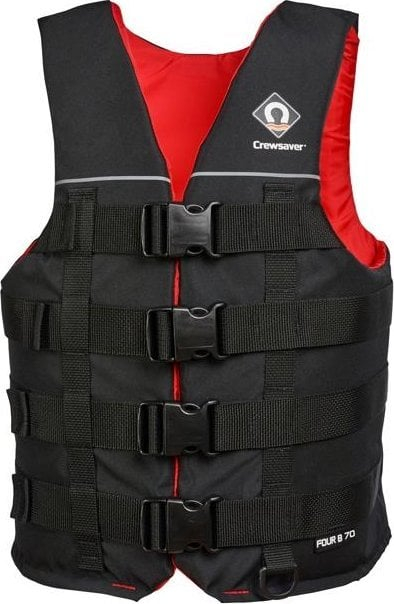 Jeletë shpëtimi Crewsaver Four B 70N, për fëmijë, ski uji, e zezë