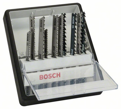 Set sharra orbitale Bosch, 10 copë, për dru, gri