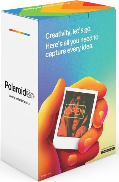 Set kamerë instant Polaroid Go Everything Box, e vogël, me ekspozim të dyfishtë, e bardhë