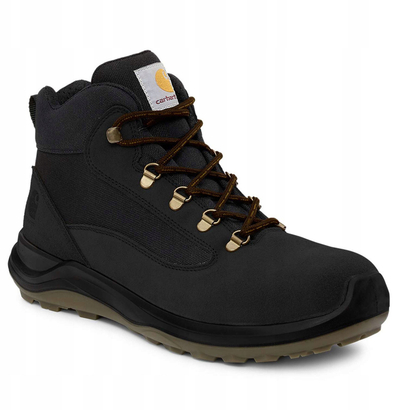 Работни чевли Carhartt Belmont Rugged Flex S3L, со алуминиумска заштитна капа, отпорни на масло и лизгање, црни