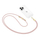 Rrip crossbody për telefon Tech-Protect C2S Rope, i rregullueshëm 85cm, baby pink me detaje gold