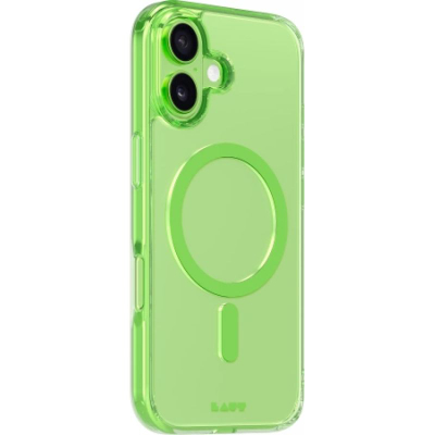 Kapak telefoni Laut Crystal Fluro për iPhone 17, kompatibël me MagSafe, super transparent, jeshil