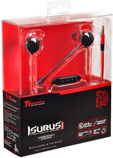 Dëgjuese Ttec Isurus Pro, të kuqe/ të zeza