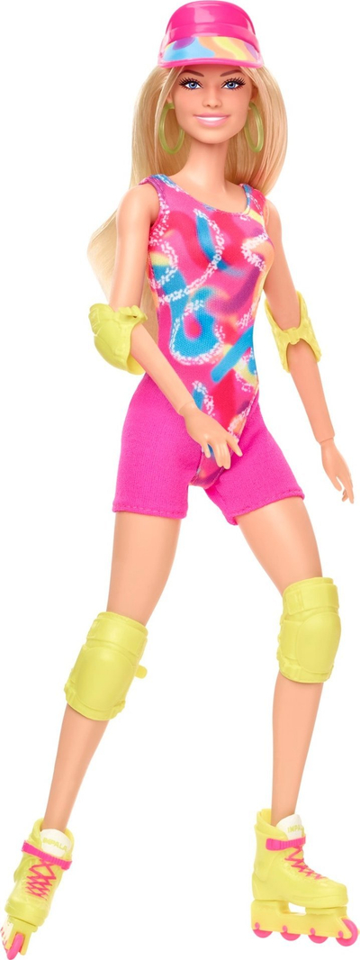 Kukull Barbie The Movie Mattel HRB04, veshje inline skating, aksesorë neon, shumëngjyrëshe