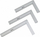 Këndore matëse alumini AWTools AW29811, 250mm, centimetra, argjendtë