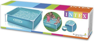 Pishinë me kornizë Intex Mini Frame Pool, 122 x 122 cm, blu