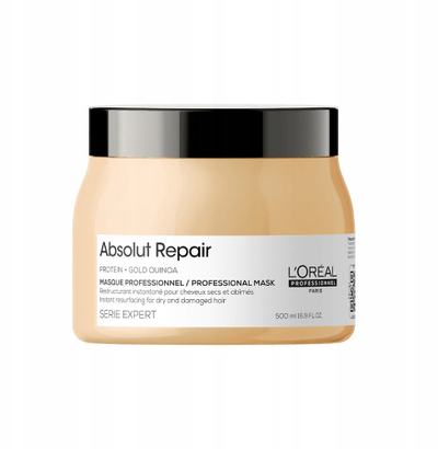 Maskë flokësh L'Oréal Professionnel Serie Expert Absolut Repair, Gold Quinoa + Protein, 500ml