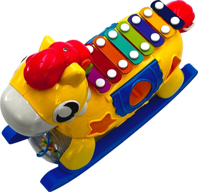 Lodër interaktive Woopie Kali, piano muzikore 8 në 1, sorter formash, shumëngjyrëshe
