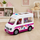Set lodër LeanToys Anlily Doktor, kukull 30cm, autoambulancë me aksesorë, e bardhë rozë