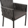 Karrige alumini Martin antracit me synthetic rattan 55×59×83 cm (HM5564.02)
