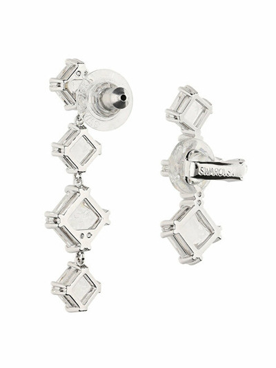 Vathë për femra Swarovski, të argjendtë/transparent