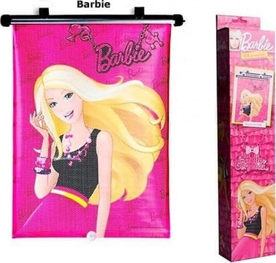 Ролетна за сонце за автомобил Zuma Kids Barbie, ротирачка, 1 парче, шарена