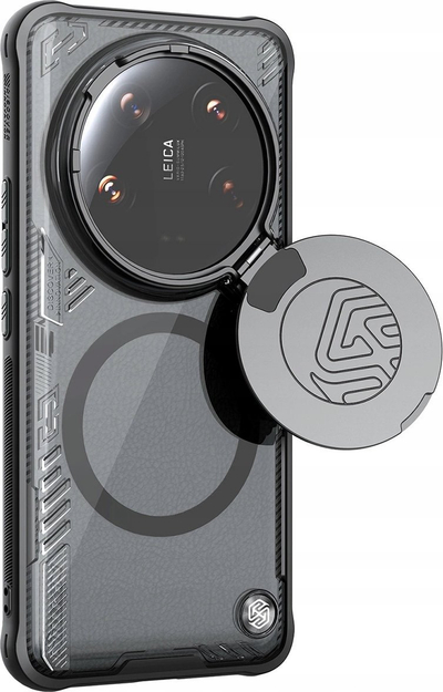 Kllëf telefoni NILLKIN Iceblade Prop për Xiaomi 14 Ultra, MagSafe, i tejdukshëm, i zi