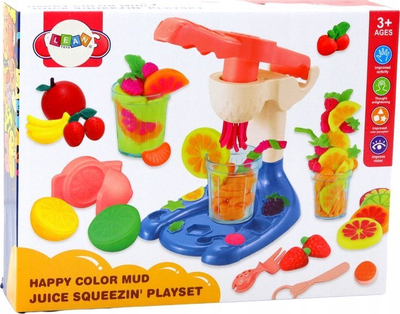 Set plasteline Leantoys Modeling Dough, aksesorë frutash, shumëngjyrësh