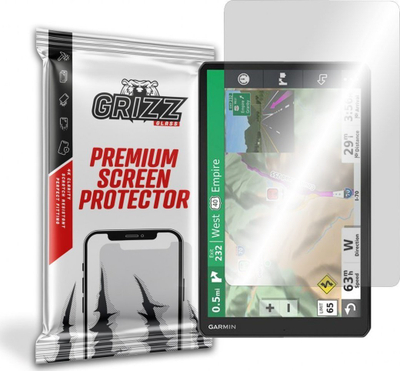Mbrojtës ekrani GrizzGlass për Garmin Camper 1090 MT-D, xham hibrid, transparencë e lartë