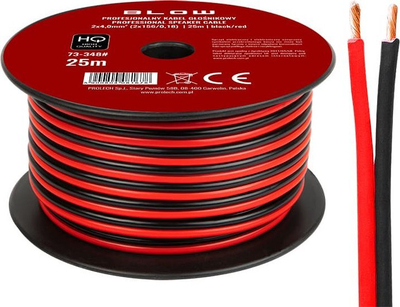 Kabull folesh Blow 73-348, 2x4.00 mm, 25 m, zi kuqe