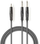 Kabllo audio stereo Nedis OnStage, 2x 6.35mm në 3.5mm, 1.5m, gri e errët