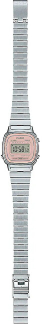 Orë dore për femra Casio Collection Vintage Mini LA670WEA-4A2EF (011), e argjendtë/rozë