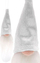 Varëse zbukuruese MFP Paper Santa Claus, 11 cm, e bardhë