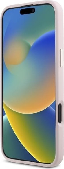 Kllapë telefoni Guess GUHCP16MSMBSLP për iPhone 16 Plus 6.7", silikon, rozë mat