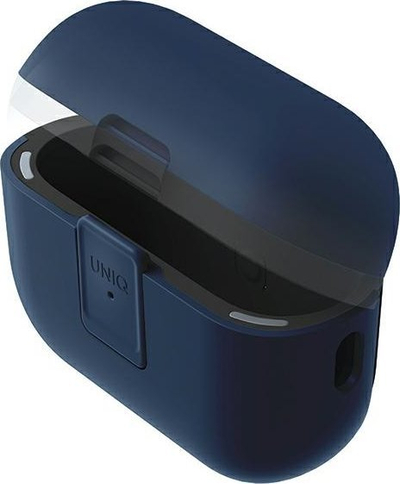 Fутрола Uniq Clyde Lock Case за AirPods Pro 2, 2022 2023, темно сина сива