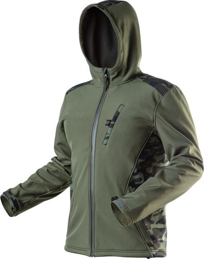 Xhaket pune Neo Softshell CAMO, madhësia XXL, ngjyrë ulliri e gjelbër