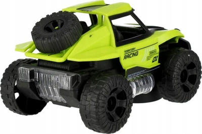 Makine lodër off road Mega Creative 531406, 14 cm, me drita edhe zëra, jeshile a e verdhë
