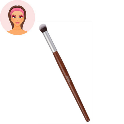 Furçë e rrumbullakët për sy me dorezë të kuqe Red Wood Sefiros