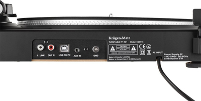 Gramafon Kruger&amp;Matz TT-501, USB, 33/45 rpm, i zi