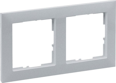 Kornizë dopio Legrand SUNO 721512, për 2 module, alumin