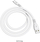 Kabllo USB në USB C Hoco X40 Noah, 1m, 2.4A, e bardhë