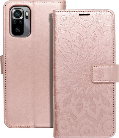 Këndëse Mezzo Book Mandala për Xiaomi Mi 11 Lite, me xhepa për karta, mbyllje me magnet, rozë