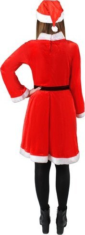 Kostum festash Malatec 22702 Mrs Claus, për të rritme, i kuq